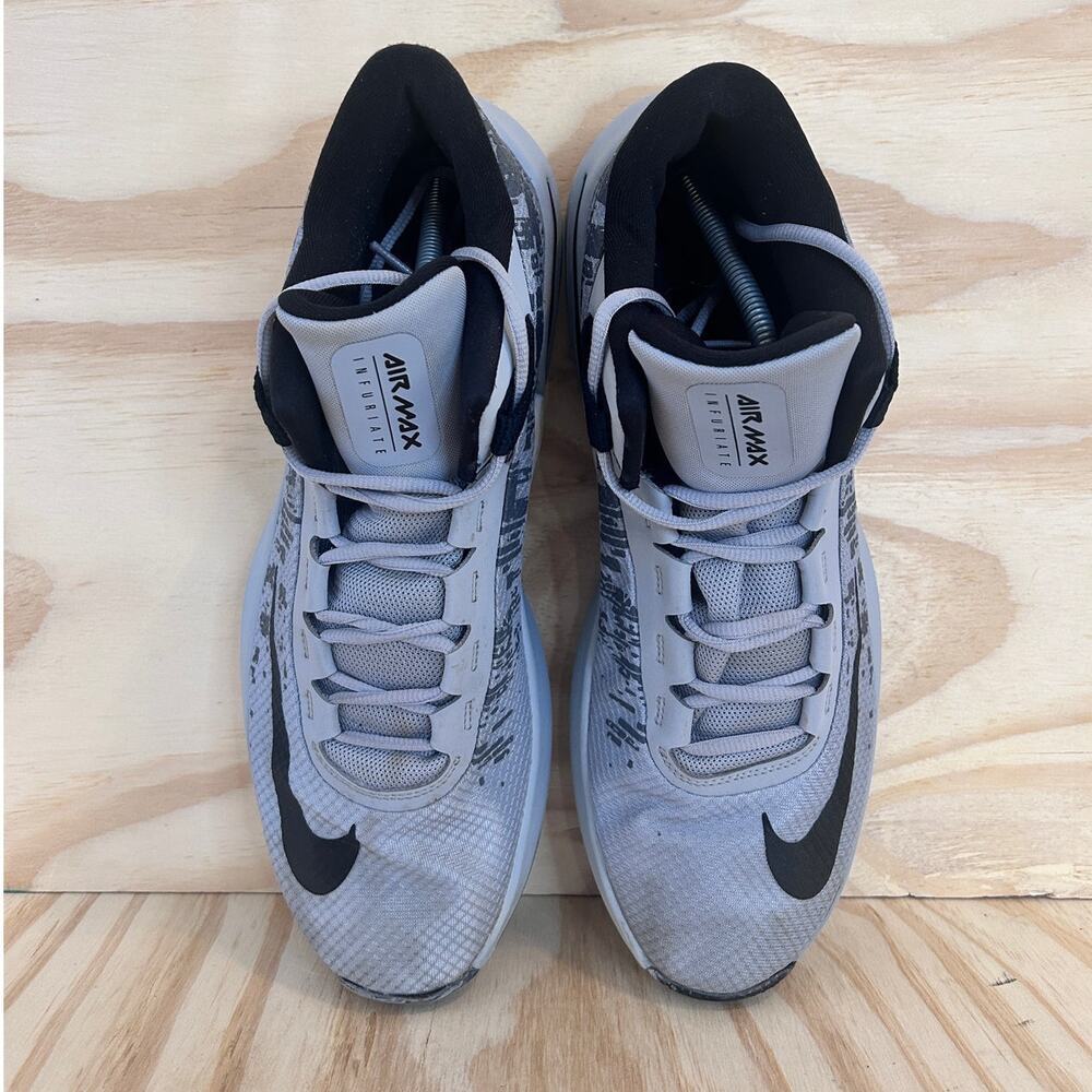 Nike - Air Max Infuriate 2 - Basketball Shoes - Gray - Men's - 13 - AA7066-003 - Picture 7 of 9